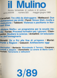 Copertina del fascicolo dell'articolo Ricordando il Terrore. In margine a un libro di Sergio Luzzatto