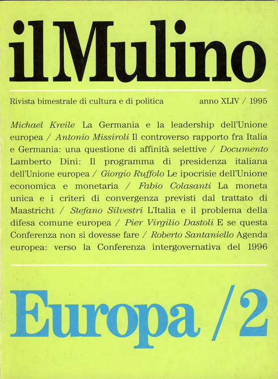 Cover del fascicolo Europa